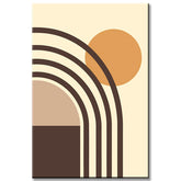 Painting by Numbers Art Minimalism Sun & Black Lines